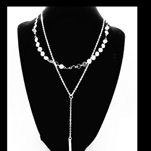 Silver Double Layer Necklace